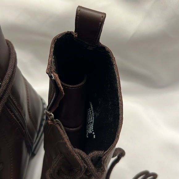 Steve Madden Women's Jamisyn Lace-Up Leather Boot in Brown size 8 - Picture 10 of 12